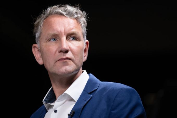 Fraktionsvorsitzender von Thüringer Björn Höcke. AfD Parteitag