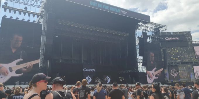 Am Out in the Green in Frauenfeld TG waren Metallica leider nicht zu sehen. Openair green Metallica