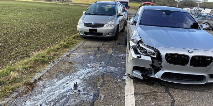 Unfall in Aesch BL. Aesch BL