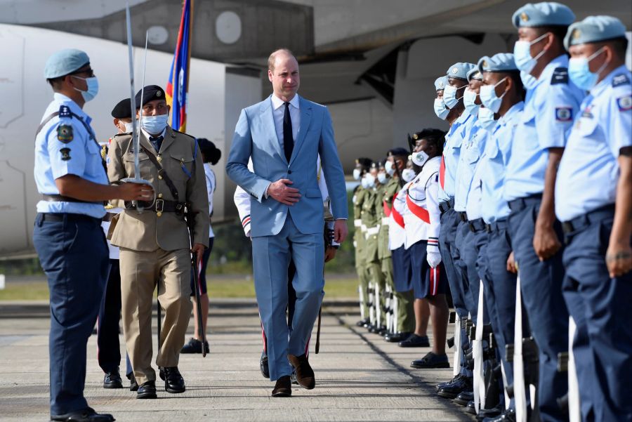 Die Ankunft der Royals freute nicht alle Bewohner.