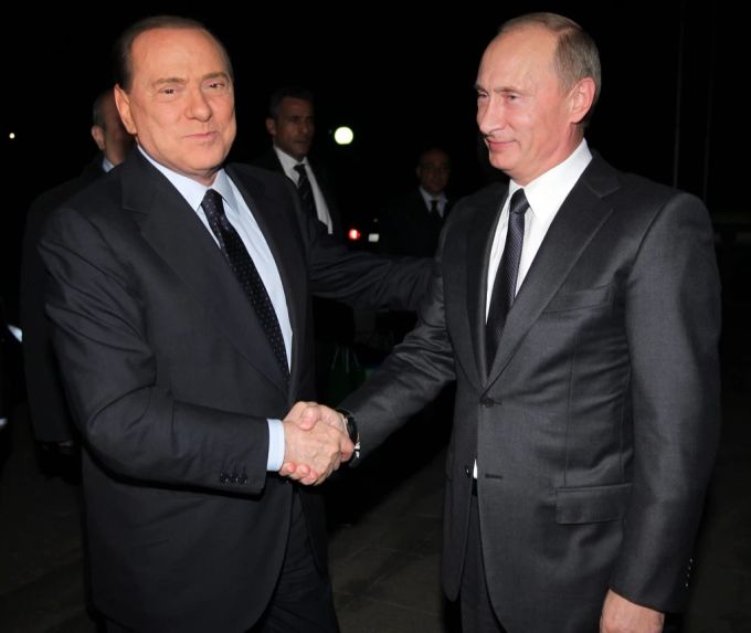 Vladimir Putin Silvio Berlusconi