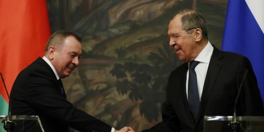Makei im November mit dem russischen Kollegen Lawrow