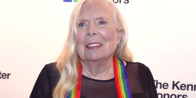 Joni Mitchell bei einem Auftritt in Washington. joni mitchell