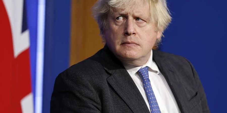 Der britische Premier Boris Johnson. Die Liste der mutmasslich illegalen Zusammenkünfte in der Downing Street ist lang. Foto: Tolga Akmen/PA/dpa