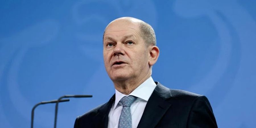 «Exportieren keine letalen Waffen»: Bundeskanzler Olaf Scholz. Foto: Hannibal Hanschke/Reuters/Pool/dpa