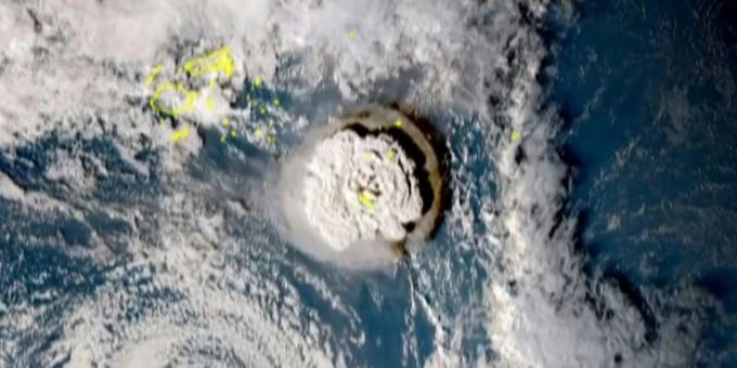 Druckwelle - Vulkan-Explosion in Tonga spürte man auf anderer Erdseite