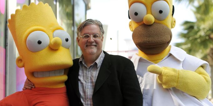 Matt Gröning, Schöpfer der Zeichentrickserie «Die Simpsons». Die Simpsons