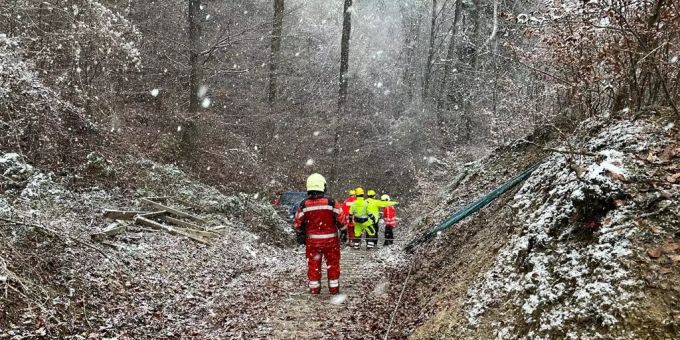 Der Mann blieb unverletzt. Unfall