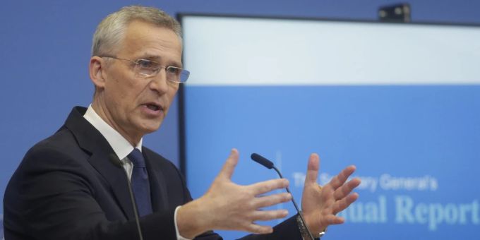Nato-Generalsekretär Jens Stoltenberg am 31. März 2022 in Brüssel. Nato Generalsekretär Jens Stoltenberg