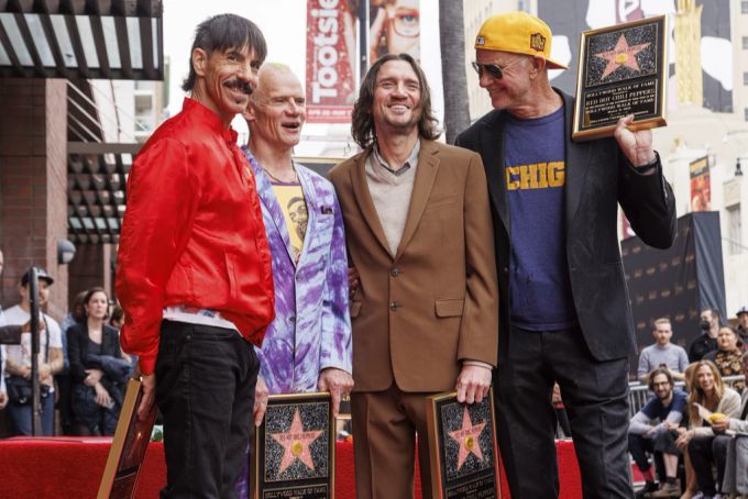 Die Red Hot Chili Peppers auf dem Walk of Fame red hot chili peppers
