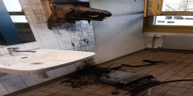 Brand im Winterthurer Schulhaus.