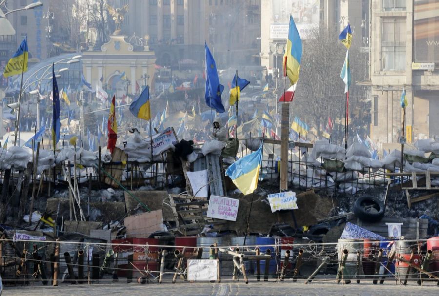 Im Jahr 2013 gab es Tausende Demonstranten, die einen Anschluss der Ukraine an die EU forderten.