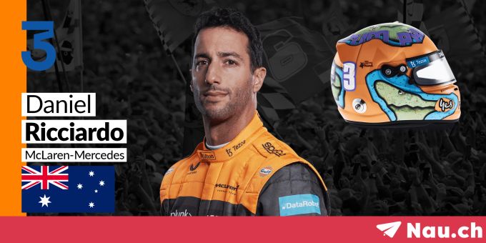 Daniel Ricciardo startet 2022 für McLaren in der Formel 1. Daniel Ricciardo Formel 1