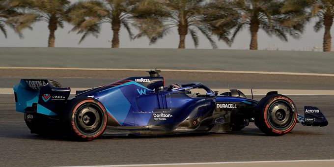 Der Williams FW44 kommt 2022 in der Formel 1 zum Einsatz. Williams Formel 1