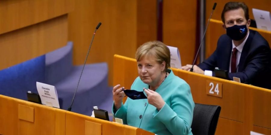 Merkel im Brüsseler EU-Parlament