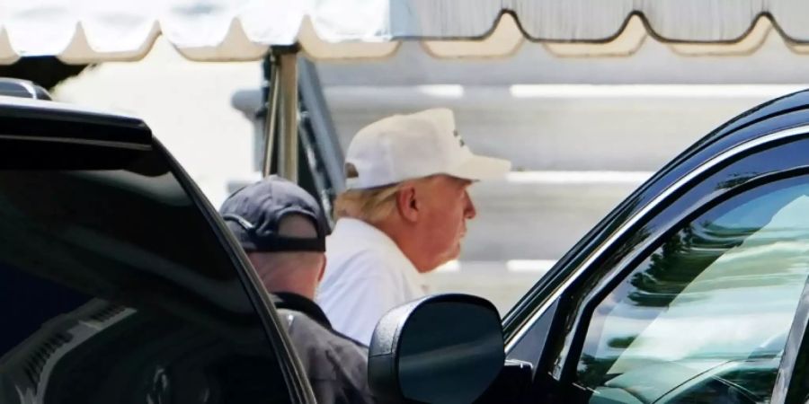 Trump bei der Rückkehr zum Weissen Haus