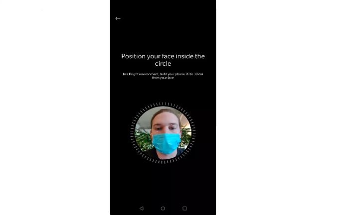 Die Android-Gesichtserkennung unterscheidet sich je nach Gerät (hier ein OnePlus 8 Pro). OnePlus 8 Pro