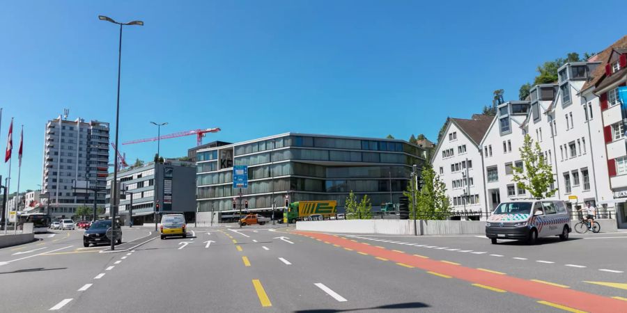 Die grosse Kreuzung in Baden.