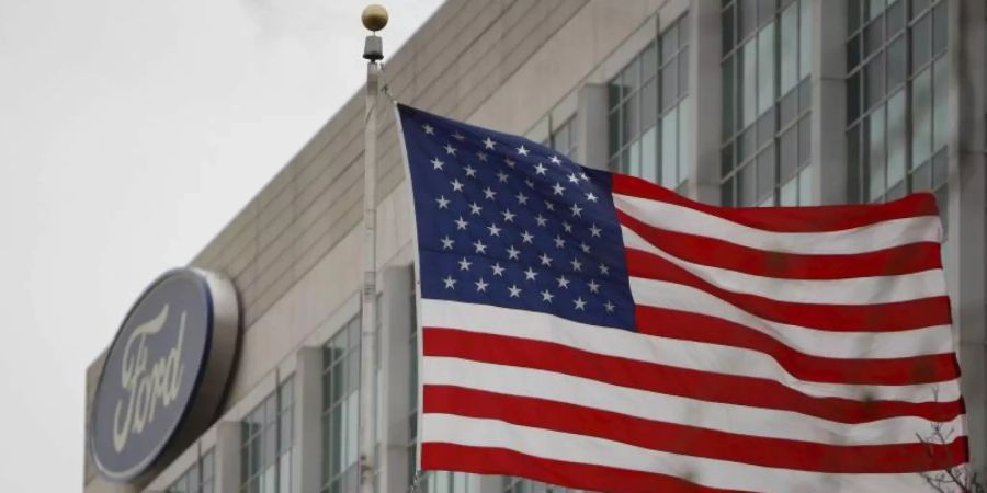 Blick auf die Ford-Zentrale in Dearborn (USA). Foto: Jeff Kowalsky/EPA/dpa