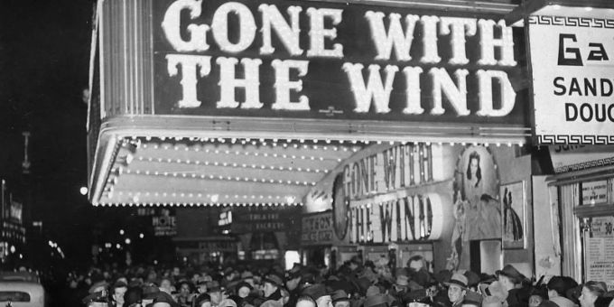 Premiere von «Vom Winde verweht» im New Yorker Astor-Theater. Foto: AP/dpa Vom winde verweht
