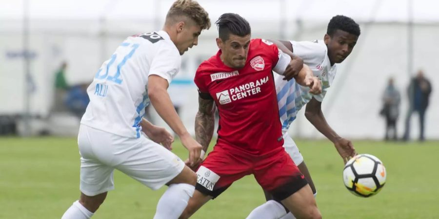 Dennis Hediger im Einsatz für den FC Thun im Jahr 2017.