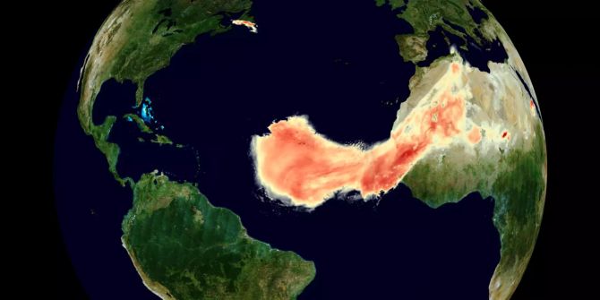 Sahara-Staubwolke «Godzilla» über dem Atlantik