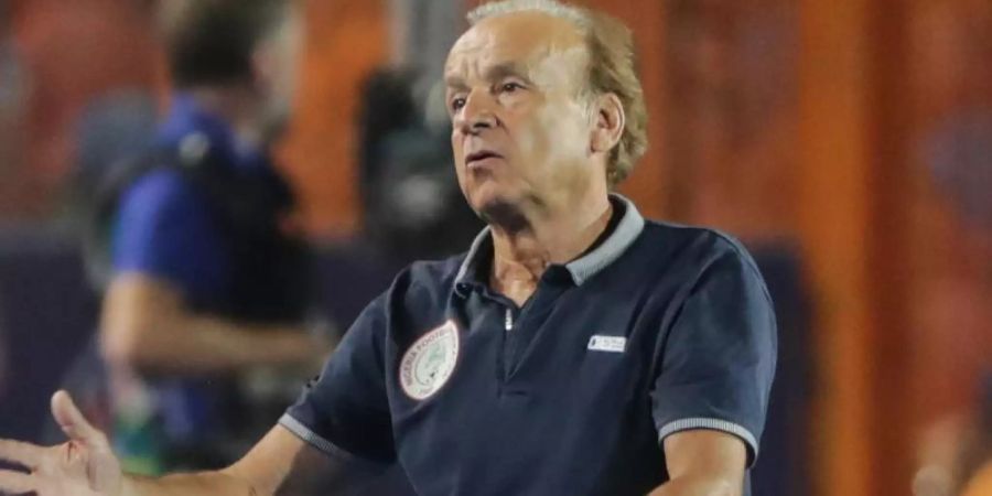 Bleibt Nationaltrainer von Nigeria: Gernot Rohr. Foto: Oliver Weiken/dpa