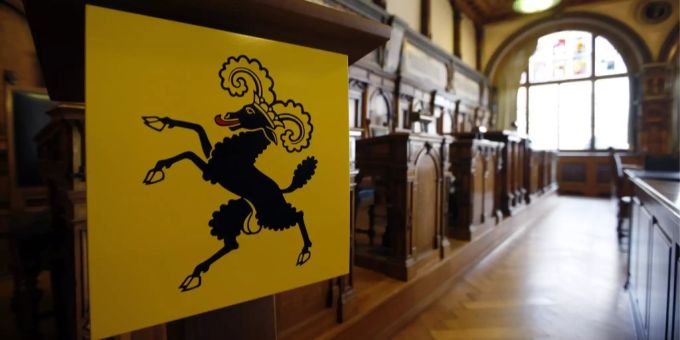 Das Kantonswappen von Schaffhausen. kantonsrat schaffhausen