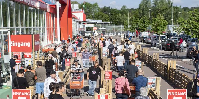 Schlieren Baumarkt Coronavirus