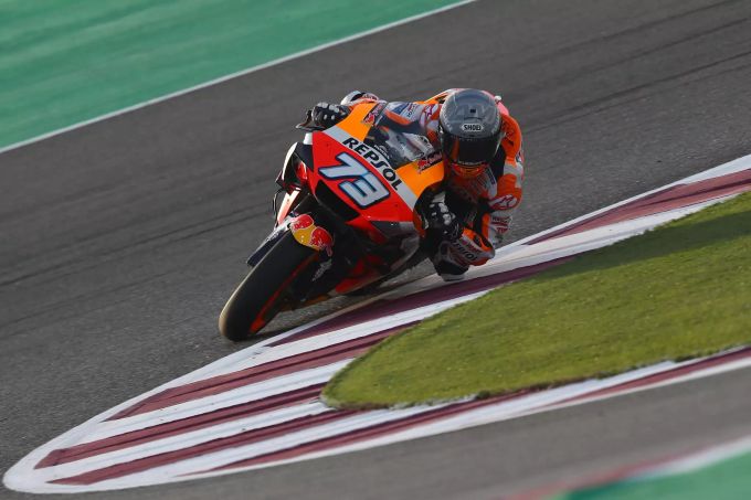 Alex Marquez (Repsol-Honda) bei den Vorsaison-Testfahrten der MotoGP in Katar. Alex Marquez MotoGP Honda