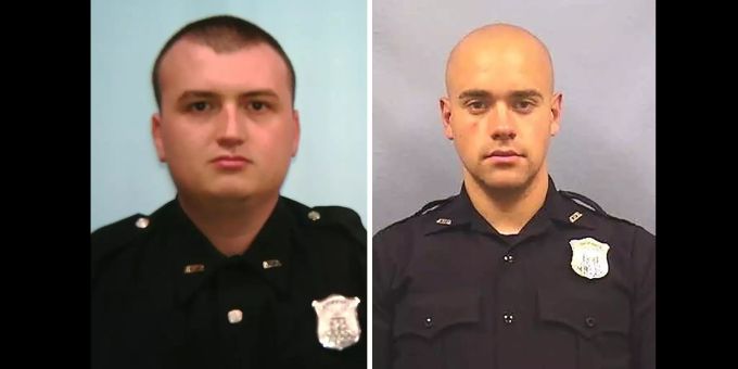 Devin Branson (links) und Garret Rolfe (rechts). Polizisten Atlanta