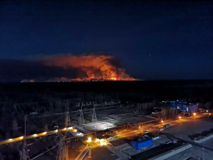 Waldbrände in Tschernobyl