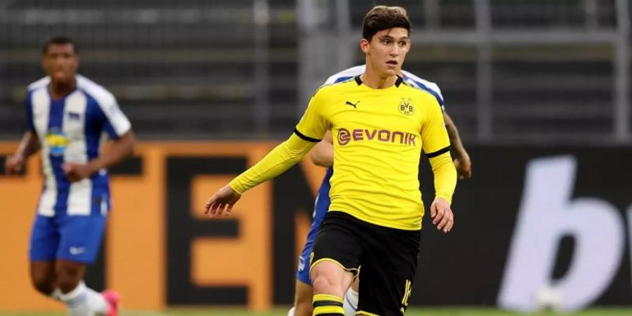 Leonardo Balerdi darf Borussia Dortmund verlassen. Foto: Lars Baron/Getty Images Europe/Pool/dpa