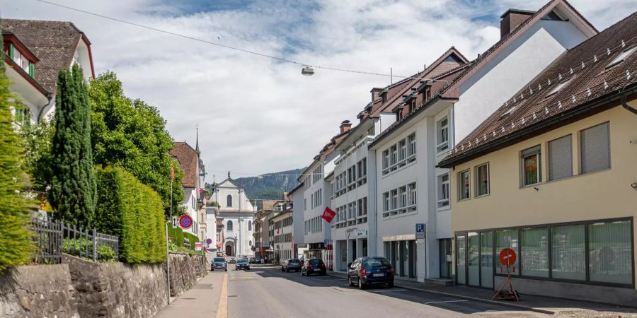 Die Herrengasse in der Gemeinde Schwyz.