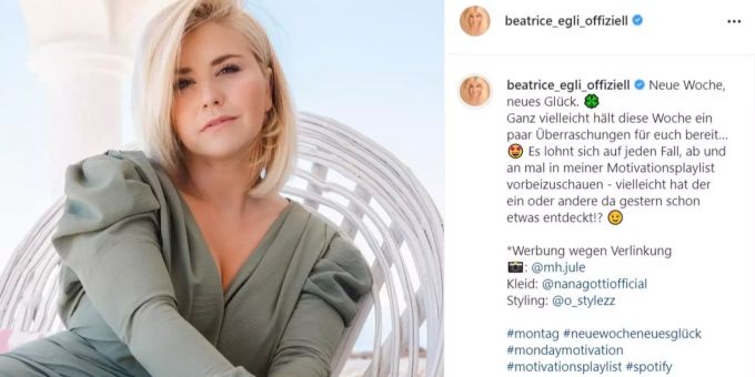 Beatrice Egli hat ihren Schweizer Fanclub verloren. beatrice egli
