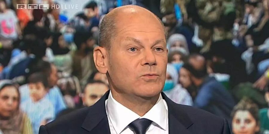 Olaf Scholz (SPD): «Ich bin dafür, dass wir unser Steuersystem etwas besser austarieren, indem Leute, die in meiner Einkommenskategorie oder da drüber liegen, etwas mehr zahlen (...).». Foto: --/RTL/dpa