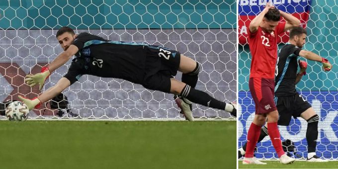 Spanier feiern Goalie - «Sein Tänzchen brachte Schweizer zum Zittern»