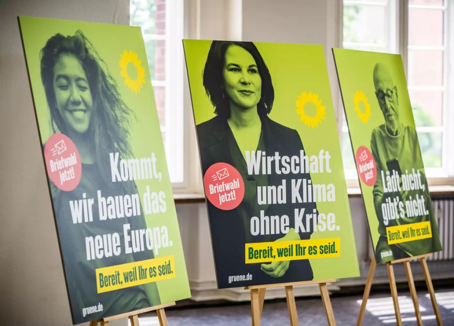 Grüne Wahlplakate