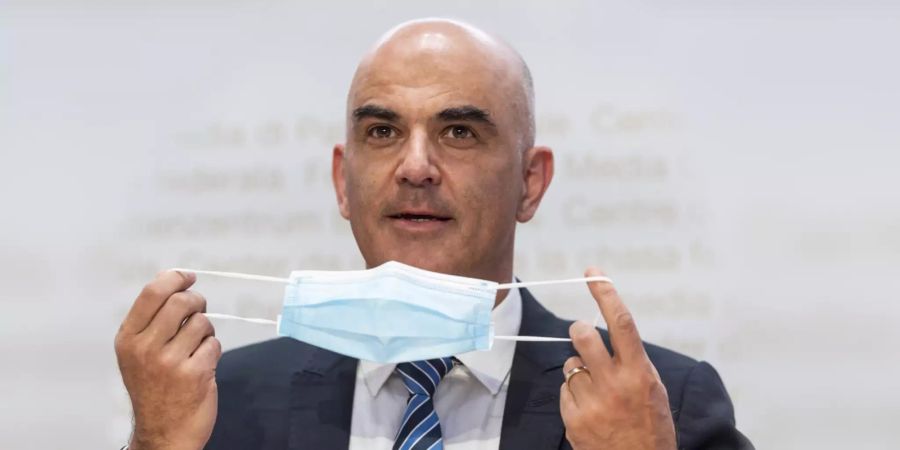 Alain Berset Normalisierung Maskenpflicht