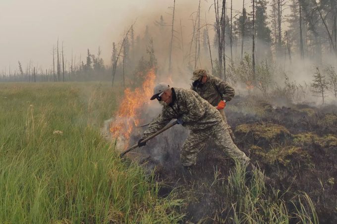 Waldbrände in Russland. Russia Wildfires