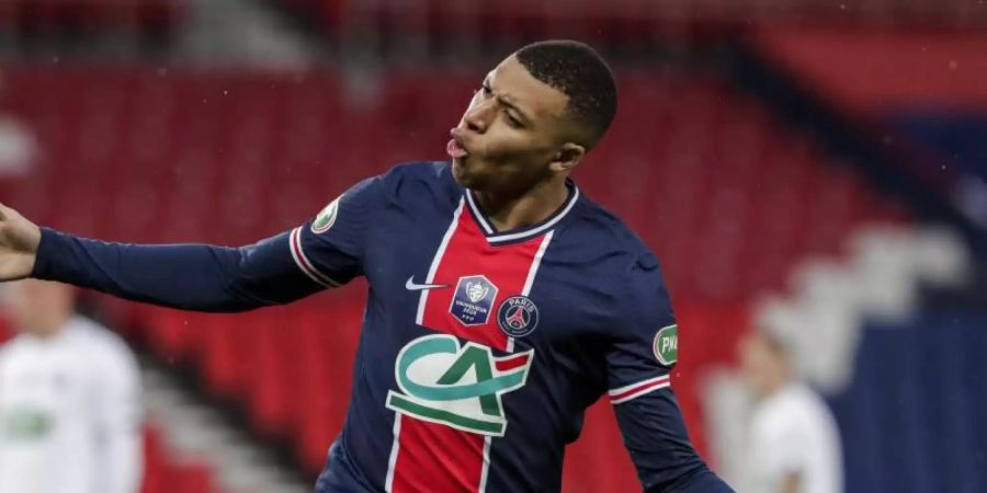 Verlängert Kylian Mbappé nach seinem geplatzten Wechsel nun doch bei PSG?. Foto: Thibault Camus/AP/dpa