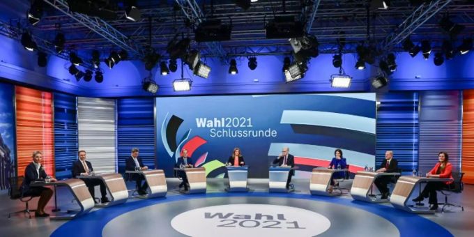 Die Spitzenkandidatin bei der TV-Diskussion am Donnerstag. Die Spitzenkandidatin bei der TV-Diskussion am Donnerstag.