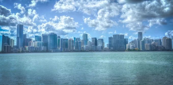 Skyline von Miami. Miami Hochhäuser