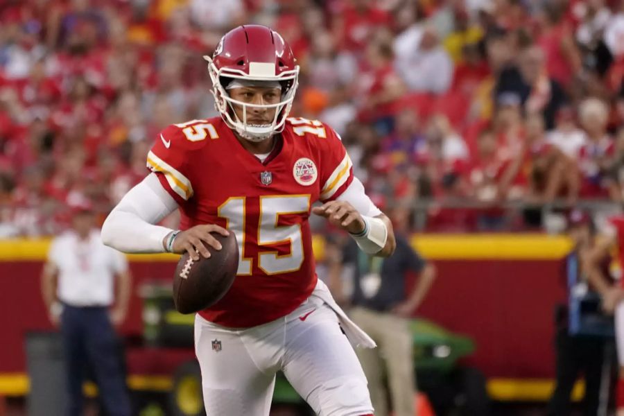 Die Kansas City Chiefs um Star-Quarterback Patrick Mahomes gehören zu den Mitfavoriten auf den Titel.