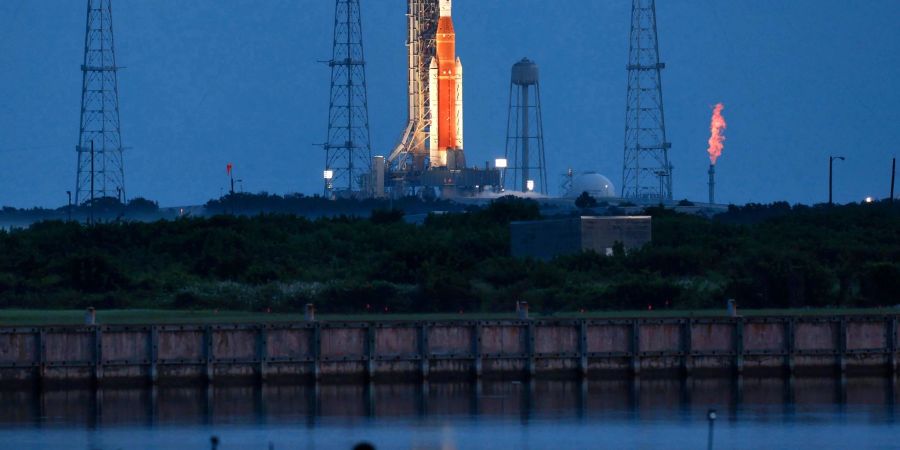 Die «Artemis I» im Kennedy Space Center, Florida.