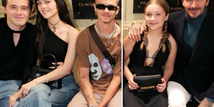 Fashion Week Paris - Victoria Beckhams Familie sitzt in erster Reihe