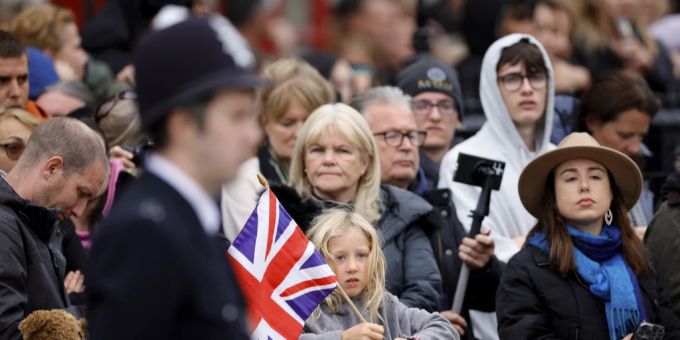 In London findet am Montag das Staatsbegräbnis von Queen Elizabeth II. statt. london