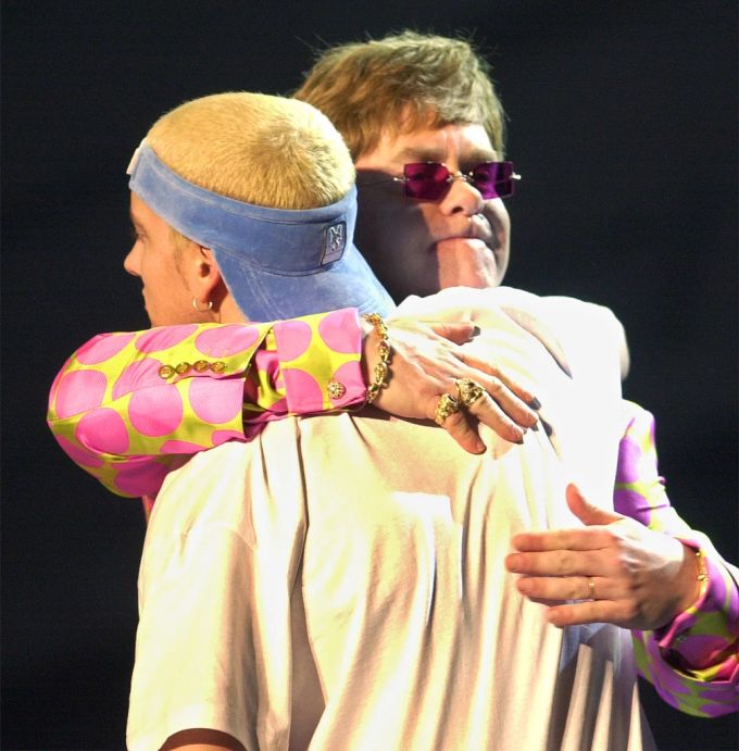Eminem und Elton John. Eminem