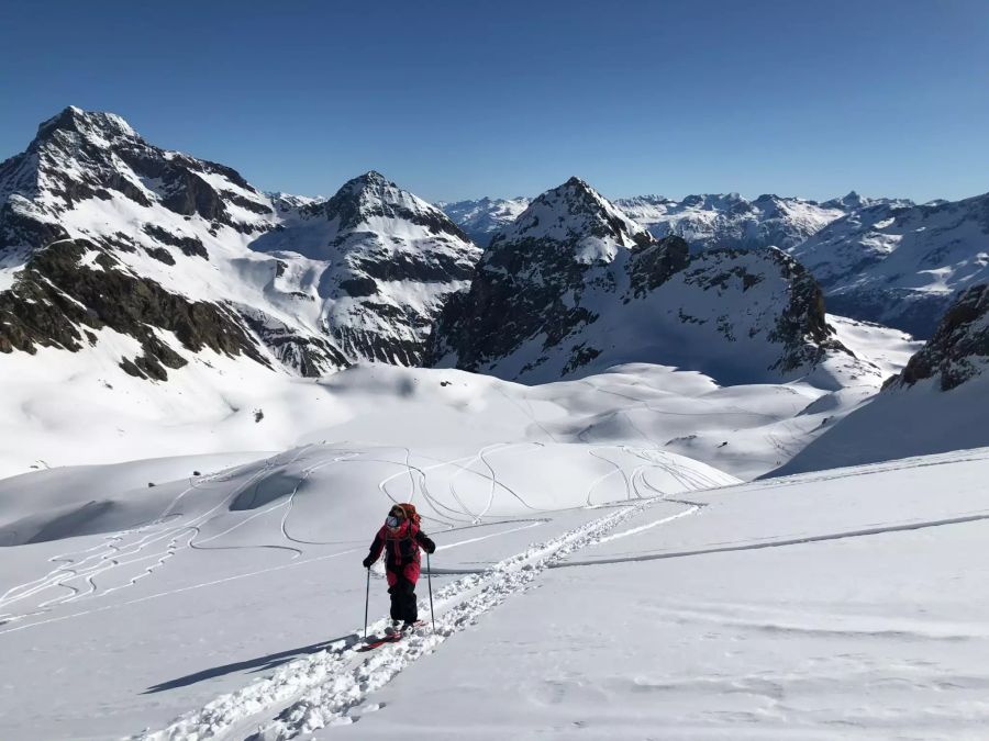 Skitour Engadin Piz Lagrev.