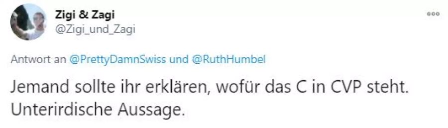 Reaktionen auf die Aussage in der «Arena» von CVP-Nationalrätin Ruth Humbel.